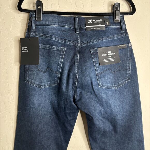 7 For All Mankind Luxe Classic Straight Jeans - Picture 7 of 8